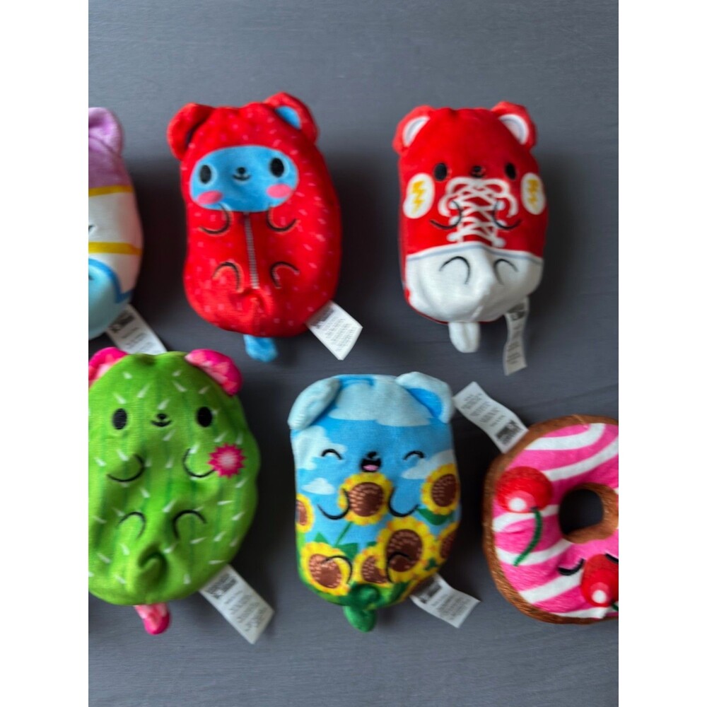 Cats Vs Pickles Plush Lot of 8 Cepia Bean Bag Toy Collection Bears vs Donuts Toy - Picture 4 of 10